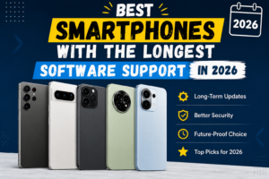 Best smartphones with the longest software update support in 2026 featuring multiple modern smartphones