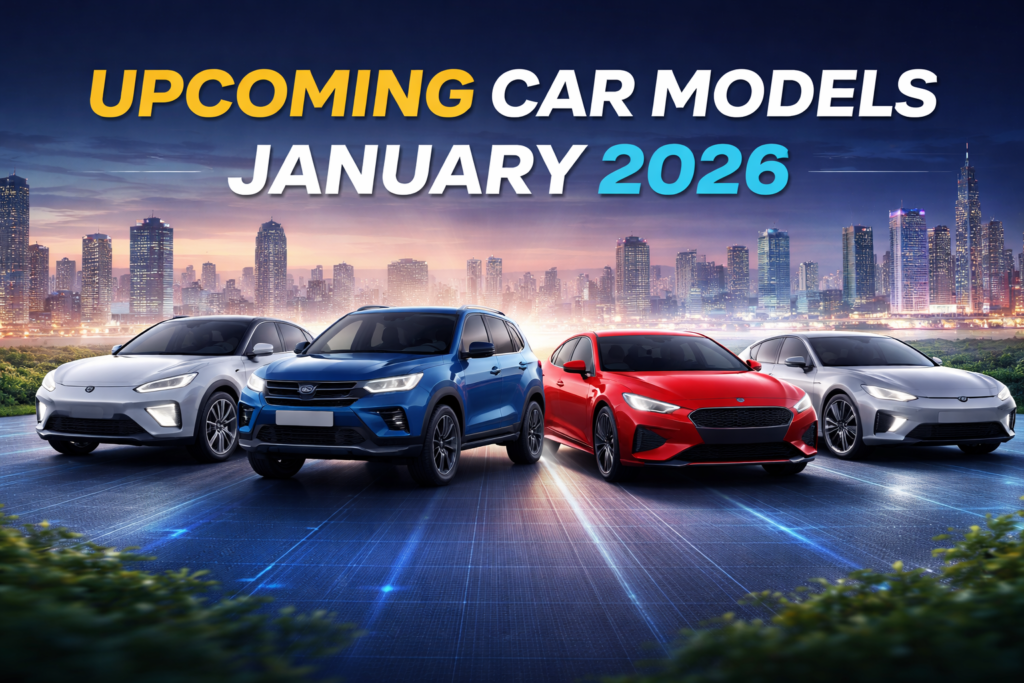 Upcoming Car Models January 2026 – Expected New Car Launches in India | Tech Arabinda ChatGPT Image Dec 21 2025 09 46 34 PM 1024x683