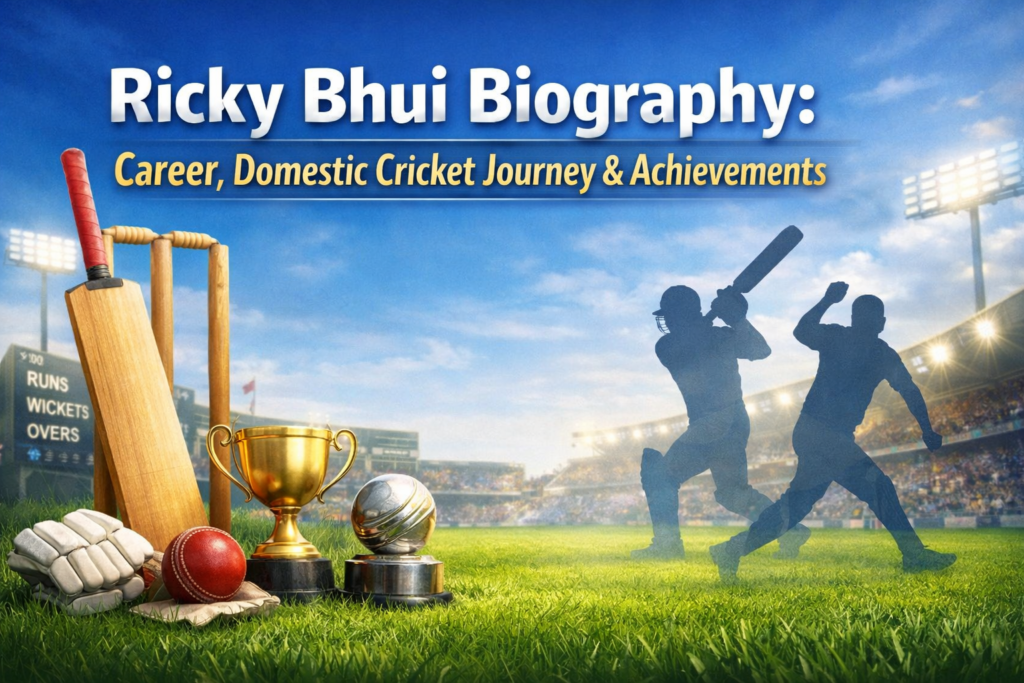 Ricky Bhui Biography: Career, Domestic Cricket Journey & Achievements ChatGPT Image Dec 24 2025 09 53 55 PM 1024x683