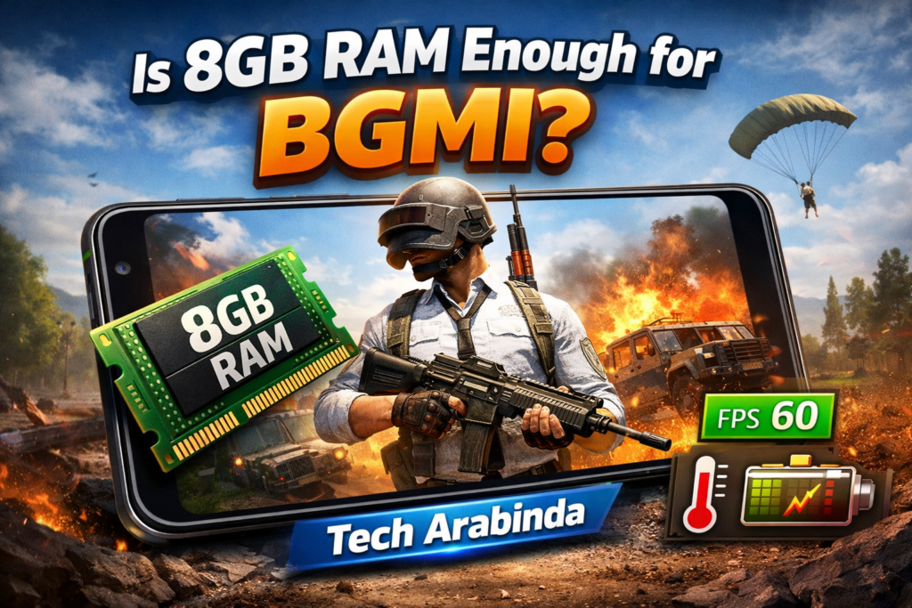 Is 8GB RAM Enough for BGMI? Real Gaming Performance Explained | Tech Arabinda ChatGPT Image Feb 6 2026 09 33 47 PM 1024x683