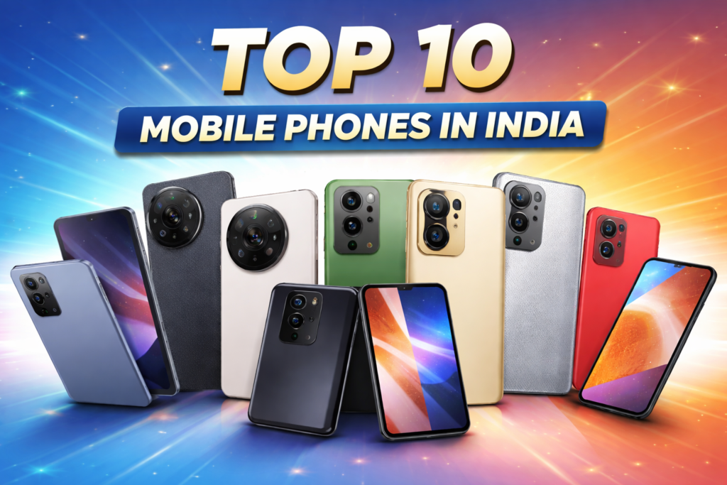 Top 10 Mobile Phones in India 2026 – Best Smartphones Compared | Tech Arabinda ChatGPT Image Jan 13 2026 09 03 40 PM 1024x683