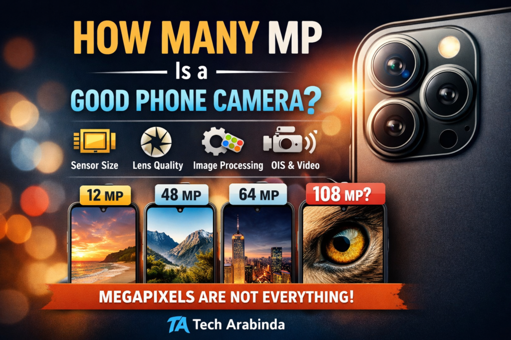 How Many MP Is a Good Phone Camera? Complete Guide | Tech Arabinda ChatGPT Image Jan 18 2026 08 48 06 PM 1024x683