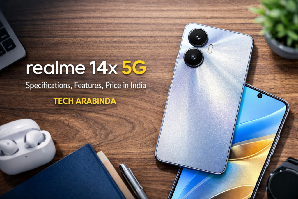 realme 14x 5G Specifications, Features, Price in India | Tech Arabinda ChatGPT Image Jan 2 2026 07 02 05 PM 1024x683