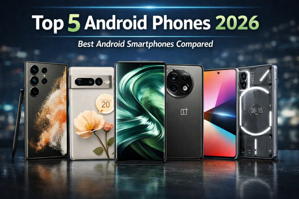 Top 5 Android Phones in 2026 – Best Android Smartphones Compared ChatGPT Image Jan 26 2026 11 42 55 PM 1024x683
