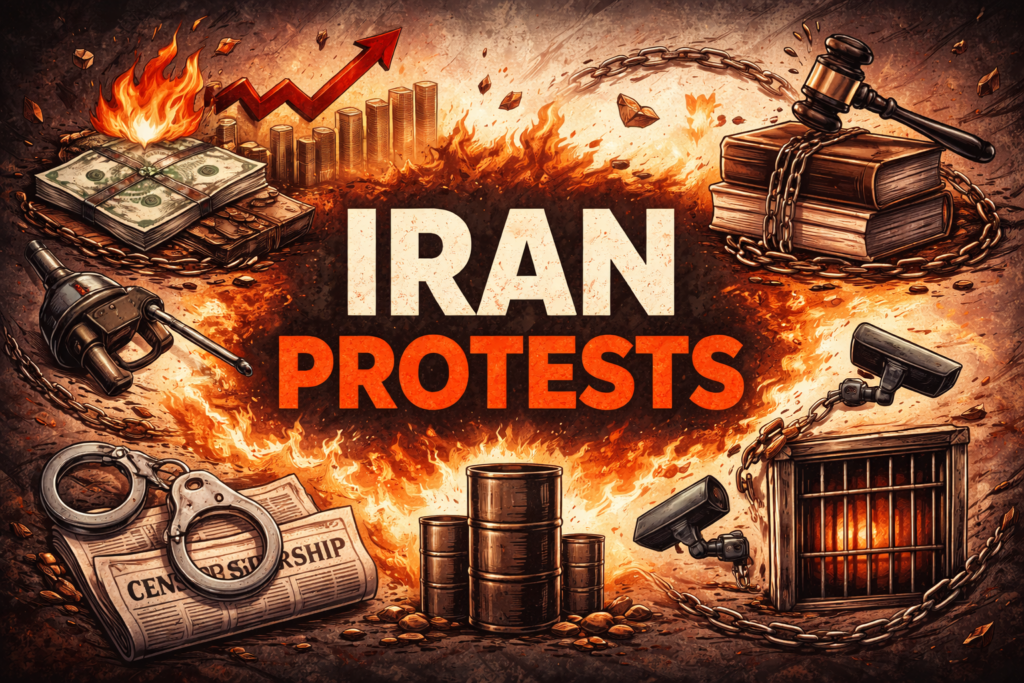 Why Iranians Are Protesting: Causes, Economy, Rights & Unrest Explained ChatGPT Image Jan 5 2026 09 11 27 PM 1024x683