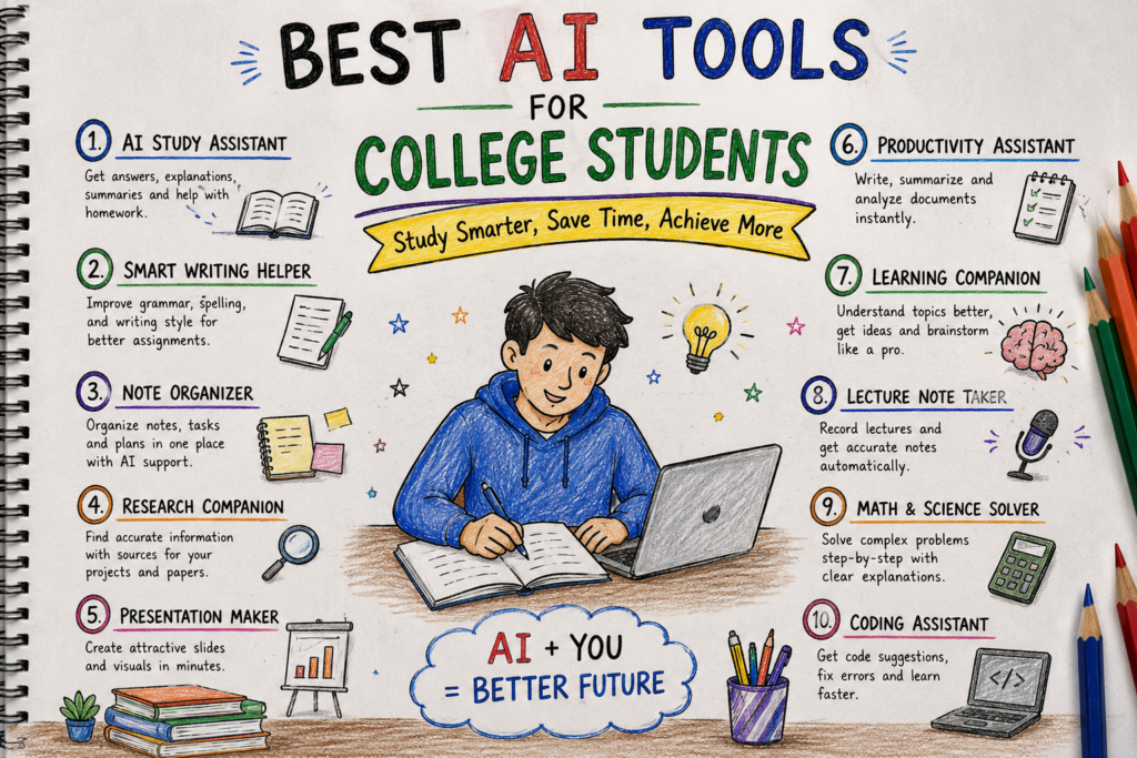 Best AI Tools for College Students in 2026 | Top 10 Free & Smart AI Study Tools ChatGPT Image Jul 1 2026 10 11 50 PM 1024x683