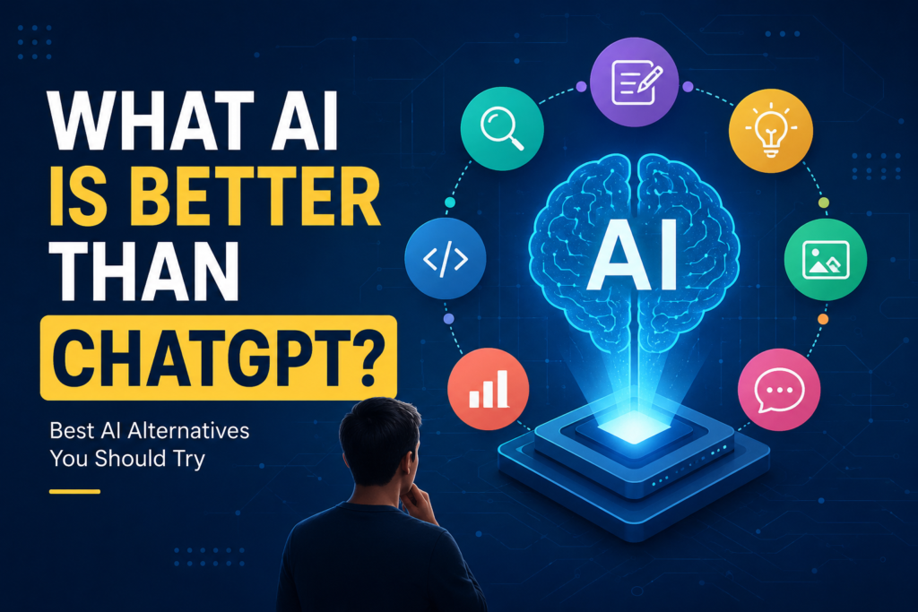 What AI is Better Than ChatGPT? Best AI Alternatives in 2026 – Modern Artificial Intelligence Concept for Tech Arabinda