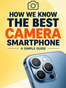 How We Know the Best Camera Smartphone web story cover showing a modern smartphone camera and essential camera features guide